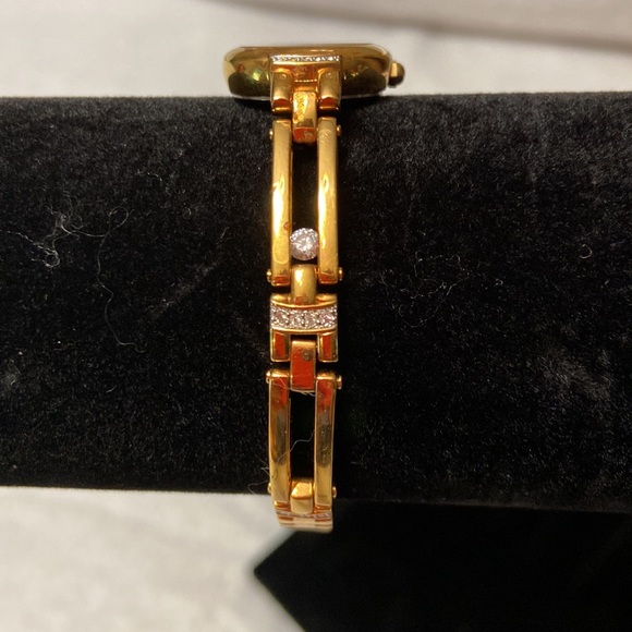 Elgin Gold tone Womens Watch & Rhinestone? Embellishments - Non Working - Picture 3 of 13